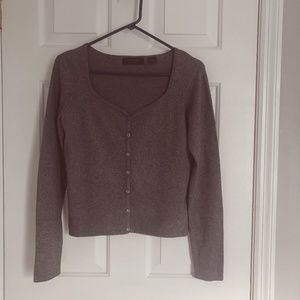 Express Silk Cashmere Blend Cardigan Sweater
